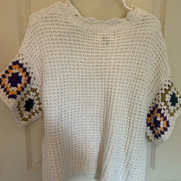 Universal Thread Ivory Crochet Sweater - Picture 4 of 5